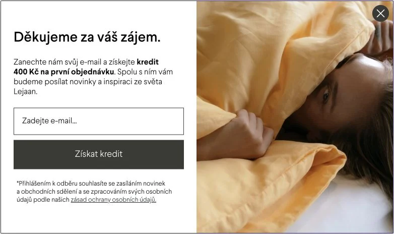 Nový formulář s kreditem 400 Kč