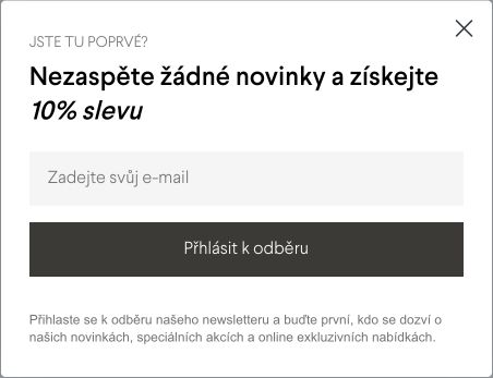 Původní formulář s 10% slevou